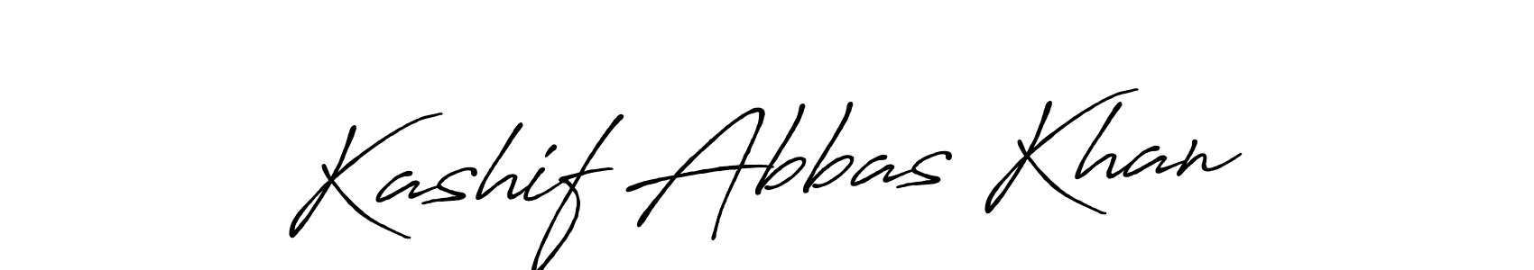 Kashif Abbas Khan stylish signature style. Best Handwritten Sign (Antro_Vectra_Bolder) for my name. Handwritten Signature Collection Ideas for my name Kashif Abbas Khan. Kashif Abbas Khan signature style 7 images and pictures png