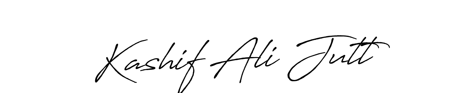 Make a beautiful signature design for name Kashif Ali Jutt. With this signature (Antro_Vectra_Bolder) style, you can create a handwritten signature for free. Kashif Ali Jutt signature style 7 images and pictures png