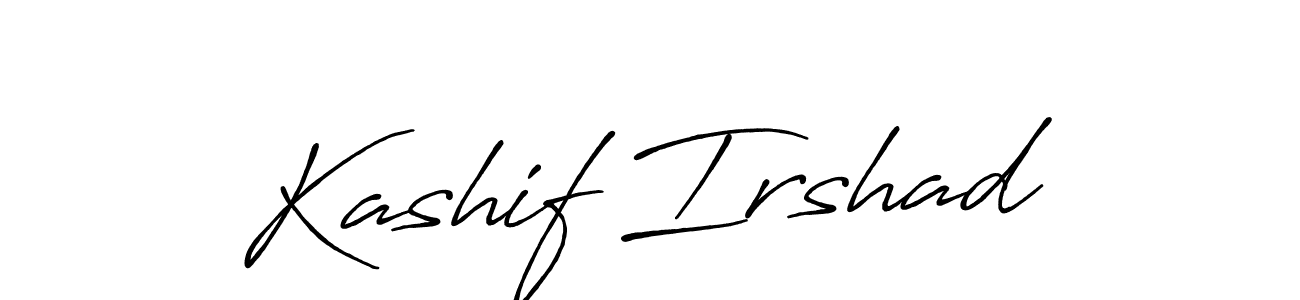 The best way (Antro_Vectra_Bolder) to make a short signature is to pick only two or three words in your name. The name Kashif Irshad include a total of six letters. For converting this name. Kashif Irshad signature style 7 images and pictures png