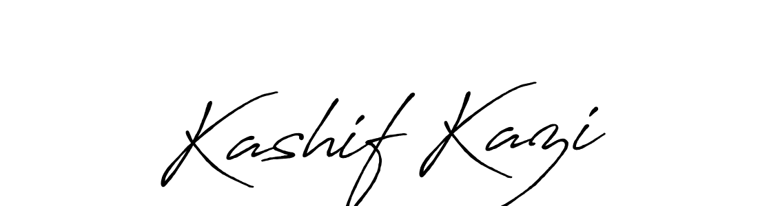 Also we have Kashif Kazi name is the best signature style. Create professional handwritten signature collection using Antro_Vectra_Bolder autograph style. Kashif Kazi signature style 7 images and pictures png