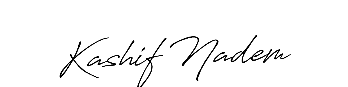 The best way (Antro_Vectra_Bolder) to make a short signature is to pick only two or three words in your name. The name Kashif Nadem include a total of six letters. For converting this name. Kashif Nadem signature style 7 images and pictures png