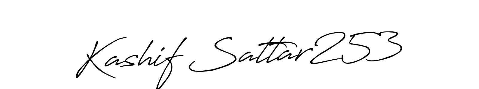 Use a signature maker to create a handwritten signature online. With this signature software, you can design (Antro_Vectra_Bolder) your own signature for name Kashif Sattar253. Kashif Sattar253 signature style 7 images and pictures png