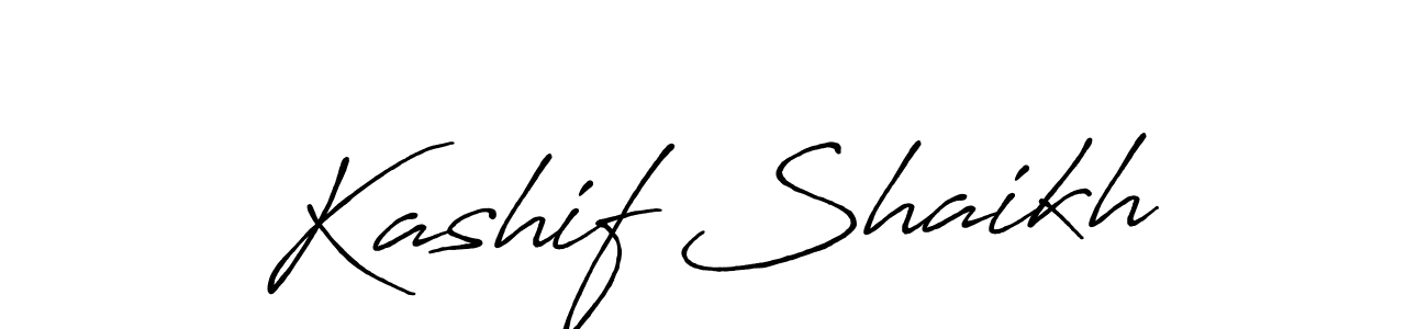 The best way (Antro_Vectra_Bolder) to make a short signature is to pick only two or three words in your name. The name Kashif Shaikh include a total of six letters. For converting this name. Kashif Shaikh signature style 7 images and pictures png