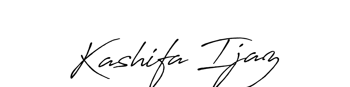 Use a signature maker to create a handwritten signature online. With this signature software, you can design (Antro_Vectra_Bolder) your own signature for name Kashifa Ijaz. Kashifa Ijaz signature style 7 images and pictures png