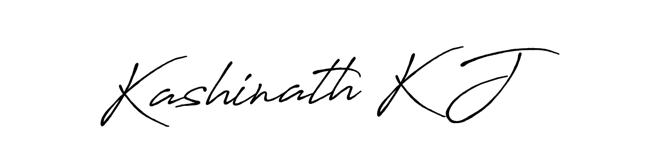 Make a beautiful signature design for name Kashinath K J. With this signature (Antro_Vectra_Bolder) style, you can create a handwritten signature for free. Kashinath K J signature style 7 images and pictures png