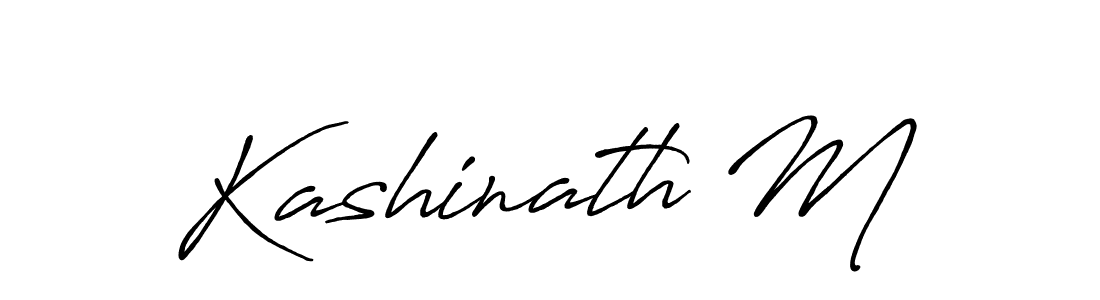 Design your own signature with our free online signature maker. With this signature software, you can create a handwritten (Antro_Vectra_Bolder) signature for name Kashinath M. Kashinath M signature style 7 images and pictures png
