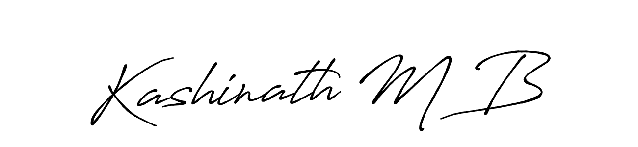 How to make Kashinath M B signature? Antro_Vectra_Bolder is a professional autograph style. Create handwritten signature for Kashinath M B name. Kashinath M B signature style 7 images and pictures png
