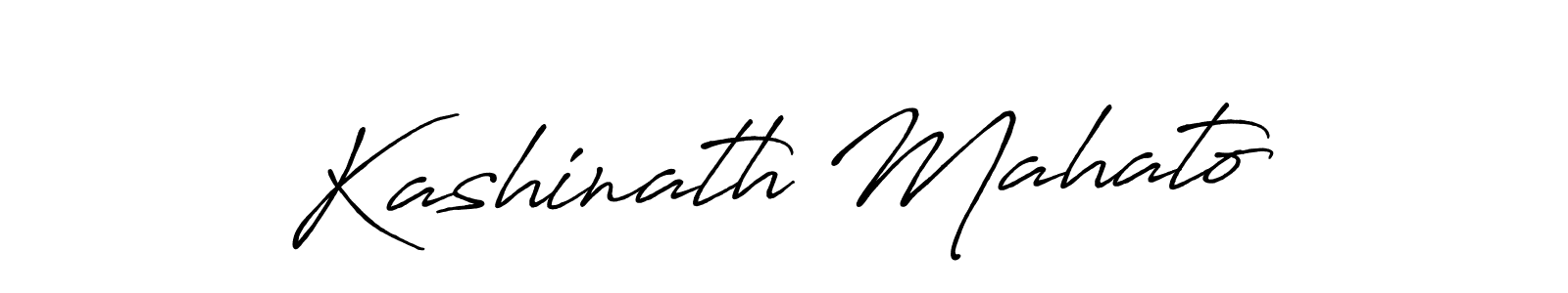 How to make Kashinath Mahato name signature. Use Antro_Vectra_Bolder style for creating short signs online. This is the latest handwritten sign. Kashinath Mahato signature style 7 images and pictures png