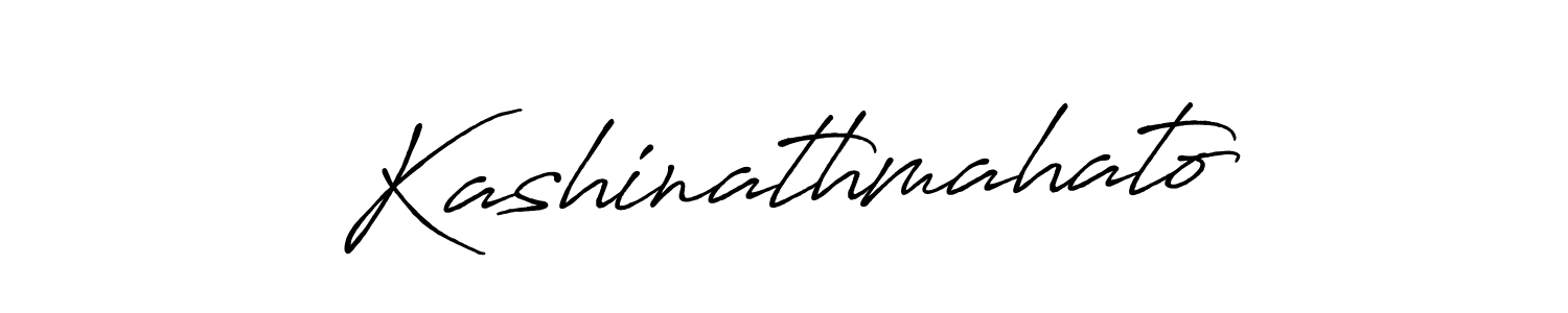 Make a beautiful signature design for name Kashinathmahato. With this signature (Antro_Vectra_Bolder) style, you can create a handwritten signature for free. Kashinathmahato signature style 7 images and pictures png