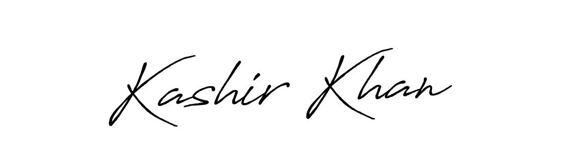 Design your own signature with our free online signature maker. With this signature software, you can create a handwritten (Antro_Vectra_Bolder) signature for name Kashir Khan. Kashir Khan signature style 7 images and pictures png