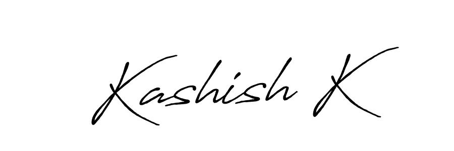 Create a beautiful signature design for name Kashish K. With this signature (Antro_Vectra_Bolder) fonts, you can make a handwritten signature for free. Kashish K signature style 7 images and pictures png