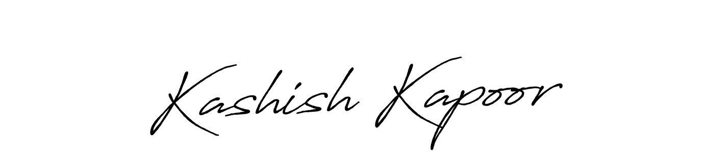 How to make Kashish Kapoor name signature. Use Antro_Vectra_Bolder style for creating short signs online. This is the latest handwritten sign. Kashish Kapoor signature style 7 images and pictures png