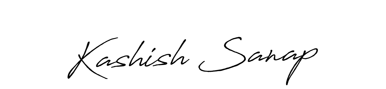 if you are searching for the best signature style for your name Kashish Sanap. so please give up your signature search. here we have designed multiple signature styles  using Antro_Vectra_Bolder. Kashish Sanap signature style 7 images and pictures png