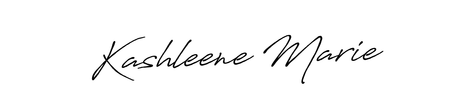 Kashleene Marie stylish signature style. Best Handwritten Sign (Antro_Vectra_Bolder) for my name. Handwritten Signature Collection Ideas for my name Kashleene Marie. Kashleene Marie signature style 7 images and pictures png