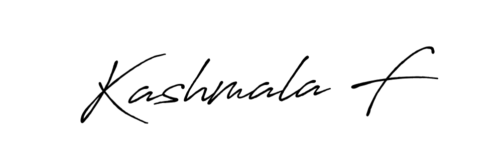 Kashmala F stylish signature style. Best Handwritten Sign (Antro_Vectra_Bolder) for my name. Handwritten Signature Collection Ideas for my name Kashmala F. Kashmala F signature style 7 images and pictures png