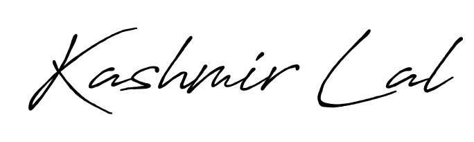 Upgrade your professional image with Kashmir Lal signature created with Antro_Vectra_Bolder font. Fast, free, and watermark-free download. Kashmir Lal signature style 7 images and pictures png