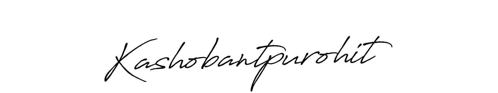 Kashobantpurohit stylish signature style. Best Handwritten Sign (Antro_Vectra_Bolder) for my name. Handwritten Signature Collection Ideas for my name Kashobantpurohit. Kashobantpurohit signature style 7 images and pictures png
