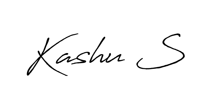 How to make Kashu S name signature. Use Antro_Vectra_Bolder style for creating short signs online. This is the latest handwritten sign. Kashu S signature style 7 images and pictures png