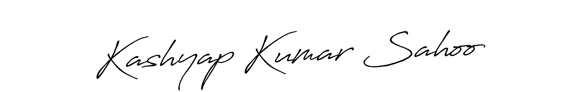 Create a beautiful signature design for name Kashyap Kumar Sahoo. With this signature (Antro_Vectra_Bolder) fonts, you can make a handwritten signature for free. Kashyap Kumar Sahoo signature style 7 images and pictures png