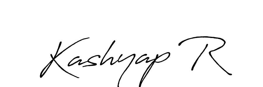Use a signature maker to create a handwritten signature online. With this signature software, you can design (Antro_Vectra_Bolder) your own signature for name Kashyap R. Kashyap R signature style 7 images and pictures png