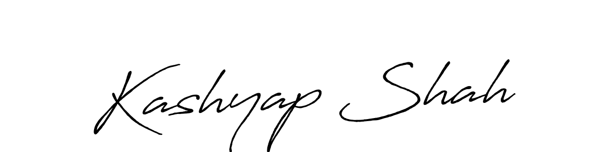 How to make Kashyap Shah signature? Antro_Vectra_Bolder is a professional autograph style. Create handwritten signature for Kashyap Shah name. Kashyap Shah signature style 7 images and pictures png