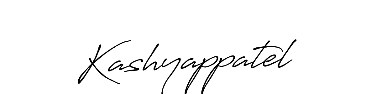 Kashyappatel stylish signature style. Best Handwritten Sign (Antro_Vectra_Bolder) for my name. Handwritten Signature Collection Ideas for my name Kashyappatel. Kashyappatel signature style 7 images and pictures png