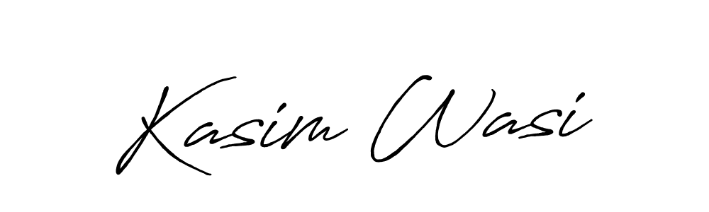 Kasim Wasi stylish signature style. Best Handwritten Sign (Antro_Vectra_Bolder) for my name. Handwritten Signature Collection Ideas for my name Kasim Wasi. Kasim Wasi signature style 7 images and pictures png