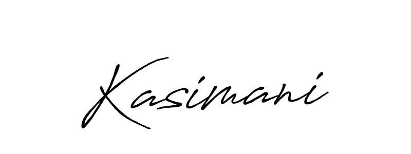 Use a signature maker to create a handwritten signature online. With this signature software, you can design (Antro_Vectra_Bolder) your own signature for name Kasimani. Kasimani signature style 7 images and pictures png