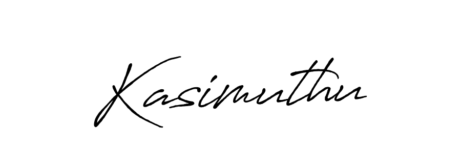 Make a beautiful signature design for name Kasimuthu. With this signature (Antro_Vectra_Bolder) style, you can create a handwritten signature for free. Kasimuthu signature style 7 images and pictures png