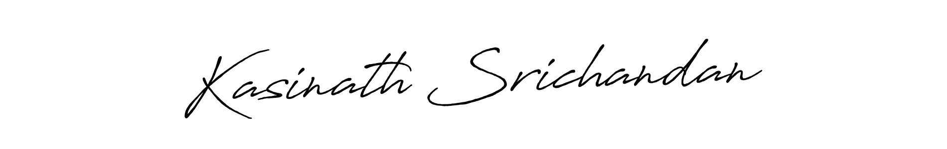 Create a beautiful signature design for name Kasinath Srichandan. With this signature (Antro_Vectra_Bolder) fonts, you can make a handwritten signature for free. Kasinath Srichandan signature style 7 images and pictures png