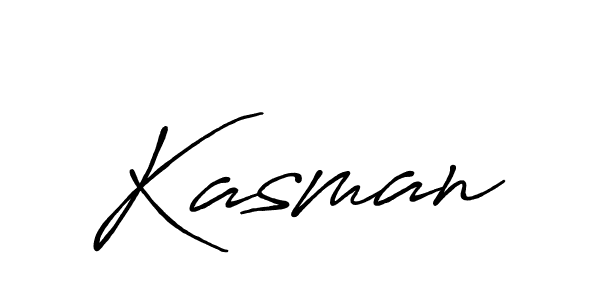 Make a beautiful signature design for name Kasman. With this signature (Antro_Vectra_Bolder) style, you can create a handwritten signature for free. Kasman signature style 7 images and pictures png