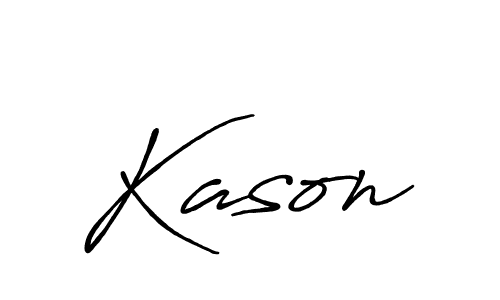 How to make Kason name signature. Use Antro_Vectra_Bolder style for creating short signs online. This is the latest handwritten sign. Kason signature style 7 images and pictures png