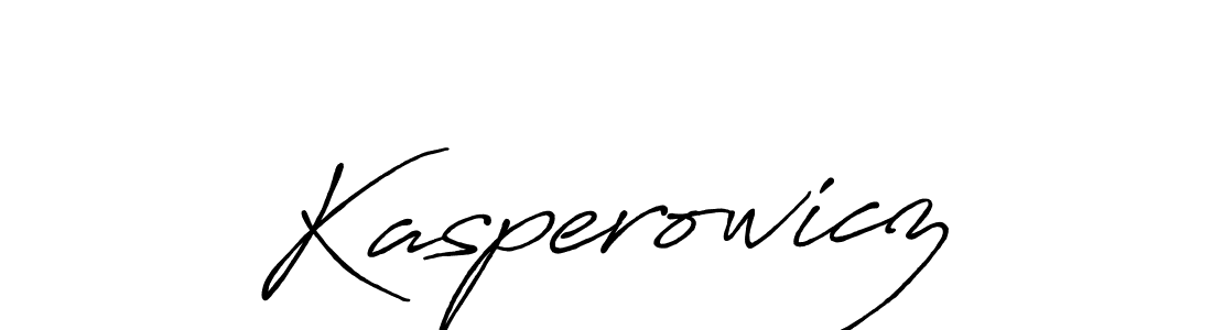 Create a beautiful signature design for name Kasperowicz. With this signature (Antro_Vectra_Bolder) fonts, you can make a handwritten signature for free. Kasperowicz signature style 7 images and pictures png