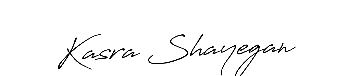 Make a beautiful signature design for name Kasra Shayegan. With this signature (Antro_Vectra_Bolder) style, you can create a handwritten signature for free. Kasra Shayegan signature style 7 images and pictures png