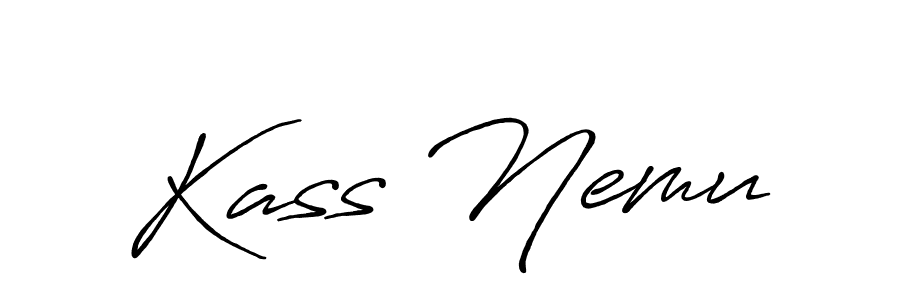 It looks lik you need a new signature style for name Kass Nemu. Design unique handwritten (Antro_Vectra_Bolder) signature with our free signature maker in just a few clicks. Kass Nemu signature style 7 images and pictures png