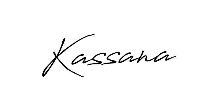 Create a beautiful signature design for name Kassana. With this signature (Antro_Vectra_Bolder) fonts, you can make a handwritten signature for free. Kassana signature style 7 images and pictures png