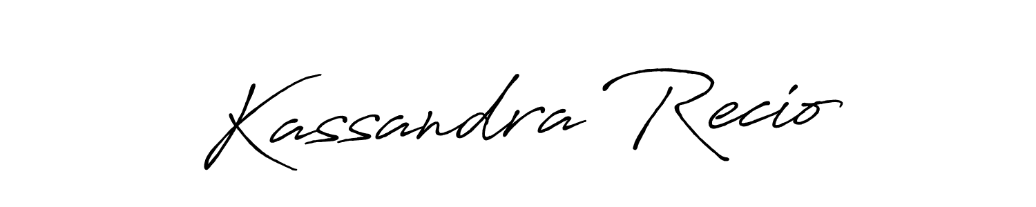 Similarly Antro_Vectra_Bolder is the best handwritten signature design. Signature creator online .You can use it as an online autograph creator for name Kassandra Recio. Kassandra Recio signature style 7 images and pictures png