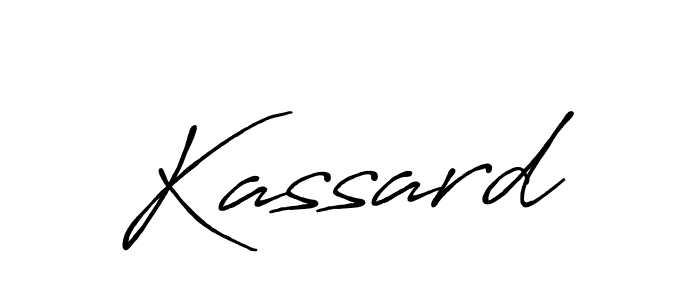 Create a beautiful signature design for name Kassard. With this signature (Antro_Vectra_Bolder) fonts, you can make a handwritten signature for free. Kassard signature style 7 images and pictures png