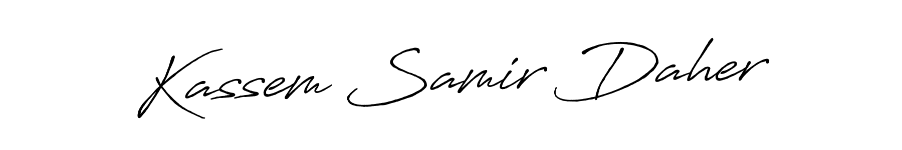 Check out images of Autograph of Kassem Samir Daher name. Actor Kassem Samir Daher Signature Style. Antro_Vectra_Bolder is a professional sign style online. Kassem Samir Daher signature style 7 images and pictures png