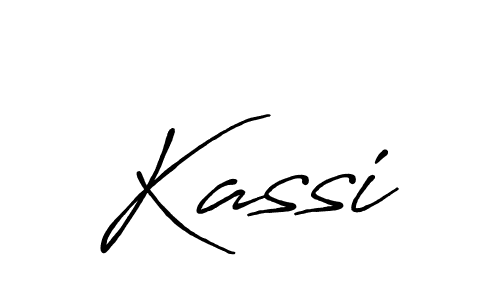 How to make Kassi signature? Antro_Vectra_Bolder is a professional autograph style. Create handwritten signature for Kassi name. Kassi signature style 7 images and pictures png