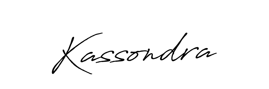 How to make Kassondra name signature. Use Antro_Vectra_Bolder style for creating short signs online. This is the latest handwritten sign. Kassondra signature style 7 images and pictures png