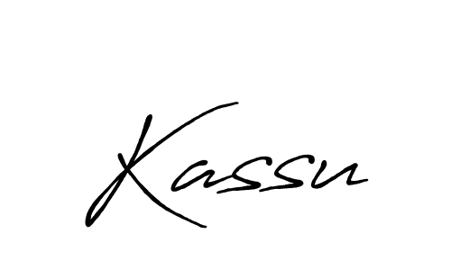 if you are searching for the best signature style for your name Kassu. so please give up your signature search. here we have designed multiple signature styles  using Antro_Vectra_Bolder. Kassu signature style 7 images and pictures png