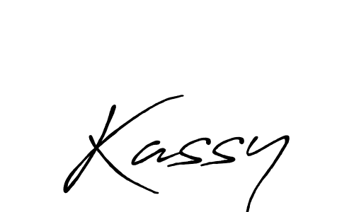 Kassy stylish signature style. Best Handwritten Sign (Antro_Vectra_Bolder) for my name. Handwritten Signature Collection Ideas for my name Kassy. Kassy signature style 7 images and pictures png