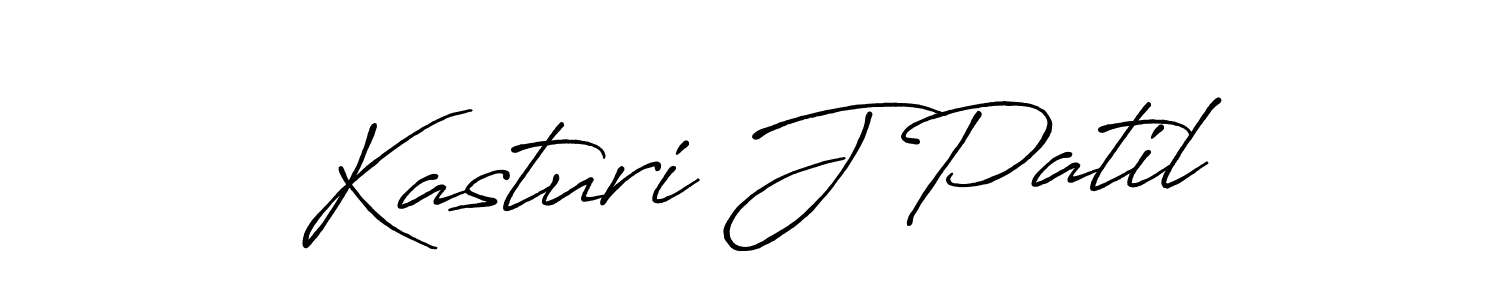 Kasturi J Patil stylish signature style. Best Handwritten Sign (Antro_Vectra_Bolder) for my name. Handwritten Signature Collection Ideas for my name Kasturi J Patil. Kasturi J Patil signature style 7 images and pictures png