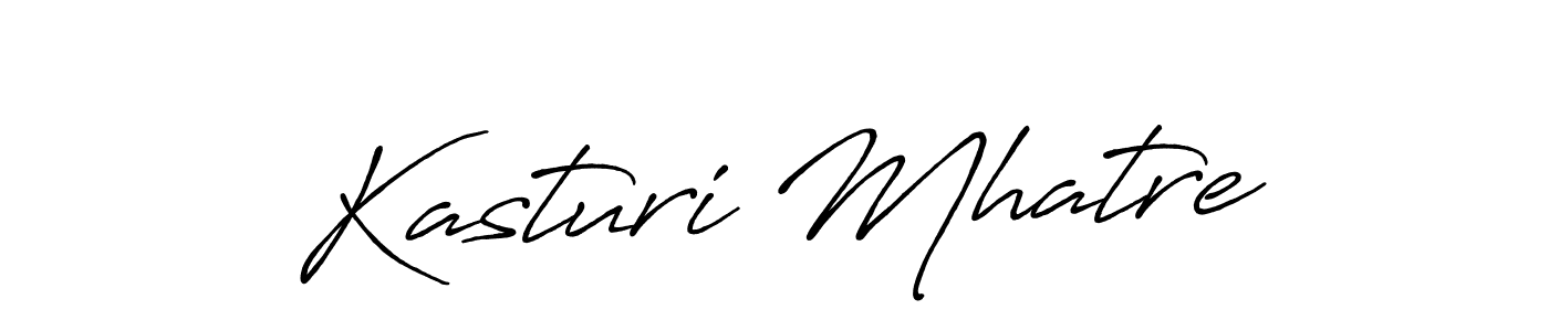 Use a signature maker to create a handwritten signature online. With this signature software, you can design (Antro_Vectra_Bolder) your own signature for name Kasturi Mhatre. Kasturi Mhatre signature style 7 images and pictures png