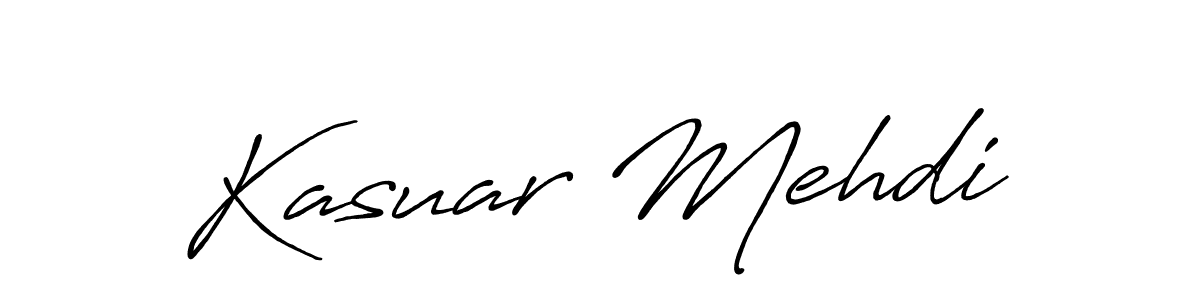 Antro_Vectra_Bolder is a professional signature style that is perfect for those who want to add a touch of class to their signature. It is also a great choice for those who want to make their signature more unique. Get Kasuar Mehdi name to fancy signature for free. Kasuar Mehdi signature style 7 images and pictures png