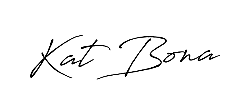 How to make Kat Bona signature? Antro_Vectra_Bolder is a professional autograph style. Create handwritten signature for Kat Bona name. Kat Bona signature style 7 images and pictures png