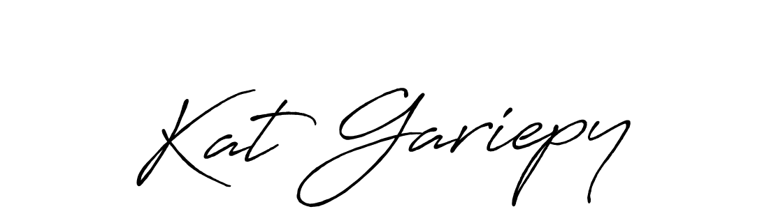 How to Draw Kat Gariepy signature style? Antro_Vectra_Bolder is a latest design signature styles for name Kat Gariepy. Kat Gariepy signature style 7 images and pictures png
