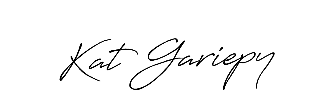 The best way (Antro_Vectra_Bolder) to make a short signature is to pick only two or three words in your name. The name Kat Gariepy include a total of six letters. For converting this name. Kat Gariepy signature style 7 images and pictures png