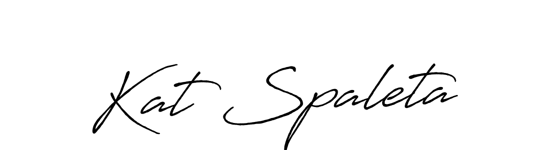 Use a signature maker to create a handwritten signature online. With this signature software, you can design (Antro_Vectra_Bolder) your own signature for name Kat Spaleta. Kat Spaleta signature style 7 images and pictures png